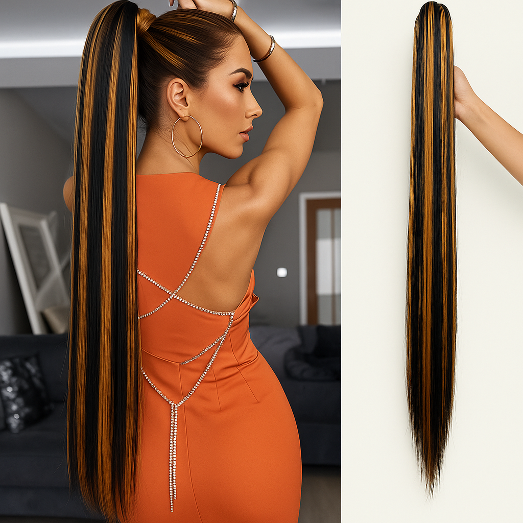 Coada de Par cu Cleste Dreapta Balayage #6/ #27, 70 cm
